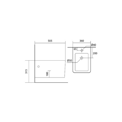 Биде подвесное AQUATEK ЛИБРА New AQ0506N-00, 505*360*315 мм, цвет белый